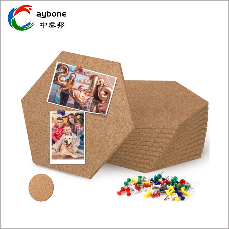 Hexagon Cork Board med lim